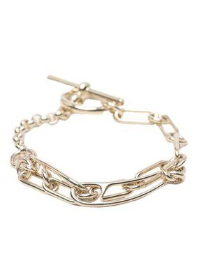 Hermes Chaine D'ancre Punk ST Bracelet Silver